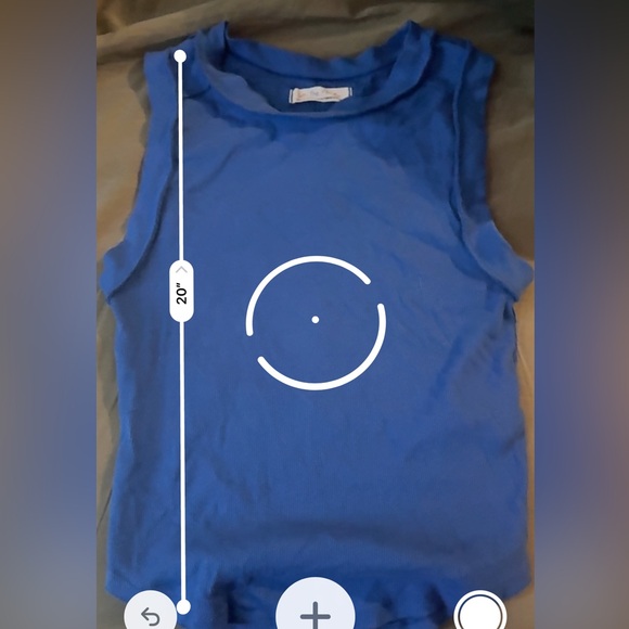 Blue Free People Kate Tank - sold out color - Picture 3 of 4